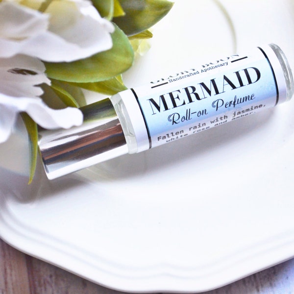 Mermaid perfume oil, fallen rain scent, bath and beauty