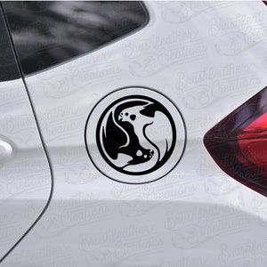 Yin Yang Cockatiel Vinyl Decal image 3