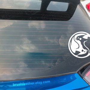 Yin Yang Cockatiel Vinyl Decal image 2