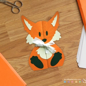 Fox Stand Up Folding Card SVG Bundle PERSONAL USE image 3