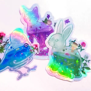 Potion Pets Holographische Aufkleber | Wetterfest | S1