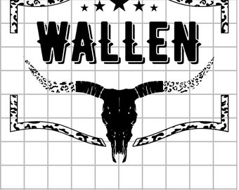 Design T-Shirt Instant download Wallen, Wallen Western T-Shirt, Cowboy Wallen Shirt PNG, Wallen Westerns gift