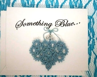 Something Blue for the Bride-to-Be - Gift & Note Card w/Charm