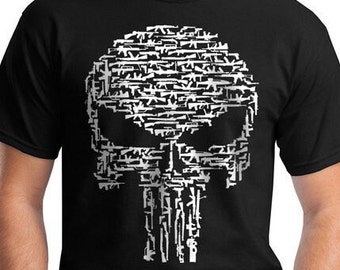 Punisher Gun Skull Shirt