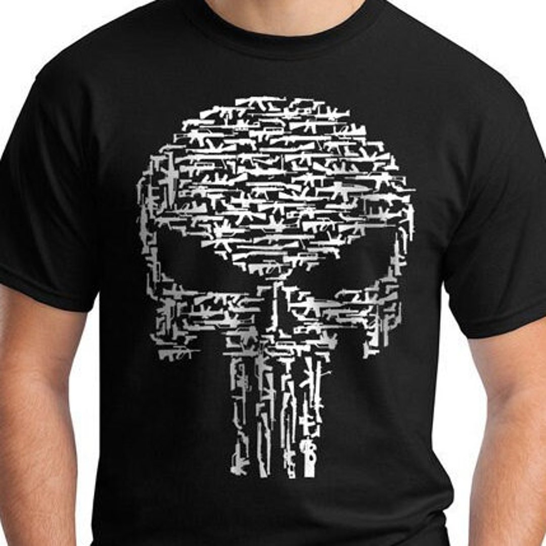 Punisher Gun Skull Shirt