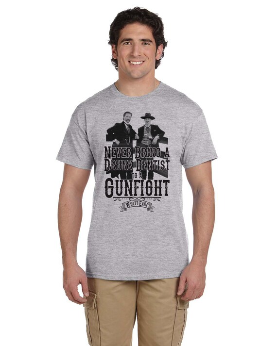 Grey Drunk Dentist Tombstone Shirt 