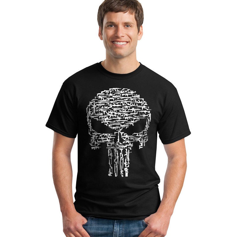 The Punisher TShirt de Crânio Masculino - Venca - MKP000320707