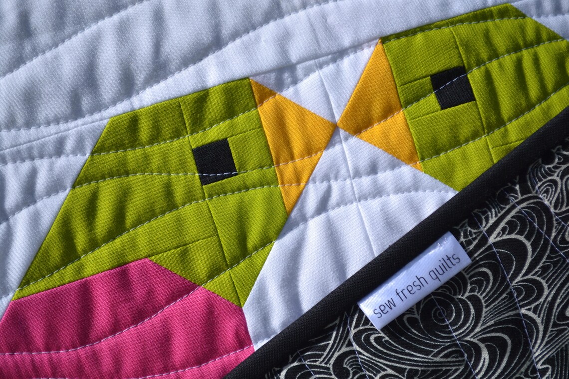 Animal Love Birds Baby Quilt Ready to Ship Blanket Bedding Etsy