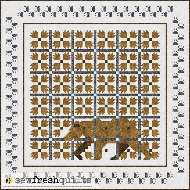 Bear Paw Quilt Pattern Etsy