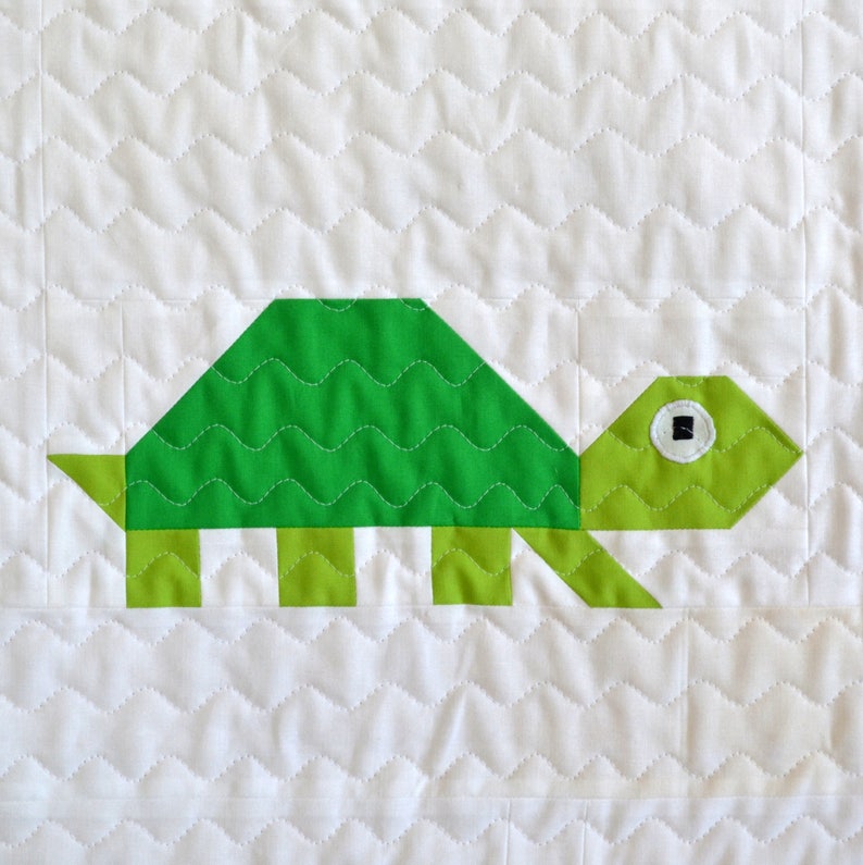 Turtle Quilt BLOCK Pattern PDF Instant Download Modern - Etsy