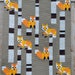Fox among the Birches Quilt Pattern, now includes TWO SIZES! PDF, Instant Download, modern patchwork, woodland animal, forest, birch tree