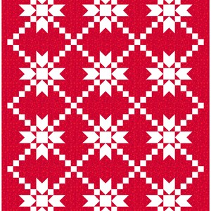 Irish Lullaby Quilt Pattern, PDF, Instant Download, Baby quilt, Irish Chain, Star, traditional design, modern patchwork image 5