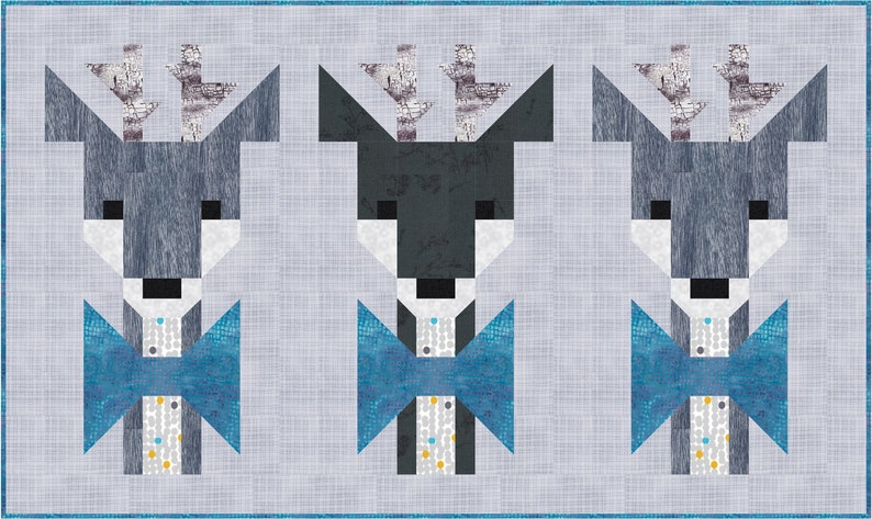 Oh DEER Quilt Pattern PDF Instant Download modern image 1