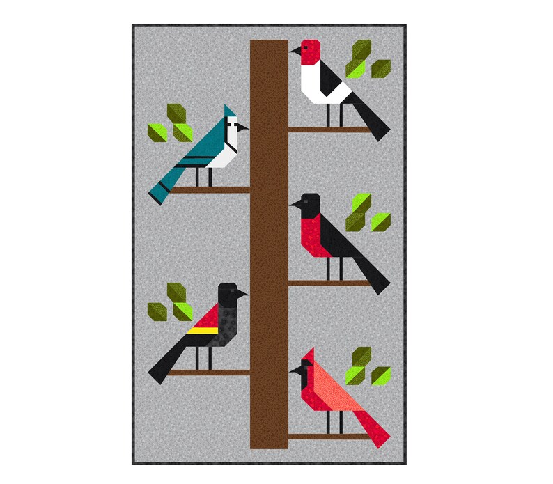 Birds of a Feather Quilt Pattern PDF Instant Download Etsy Canada