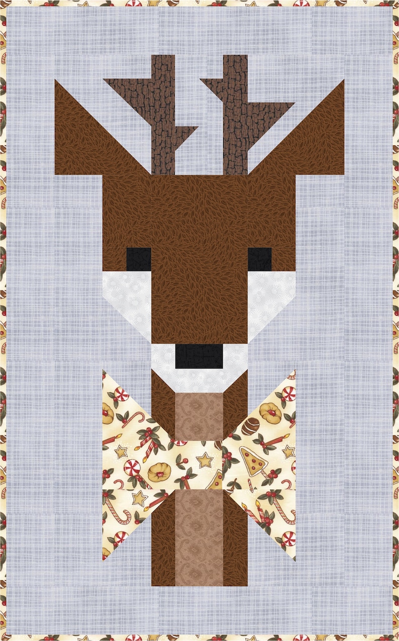 Oh DEER Quilt Pattern PDF Instant Download modern image 3