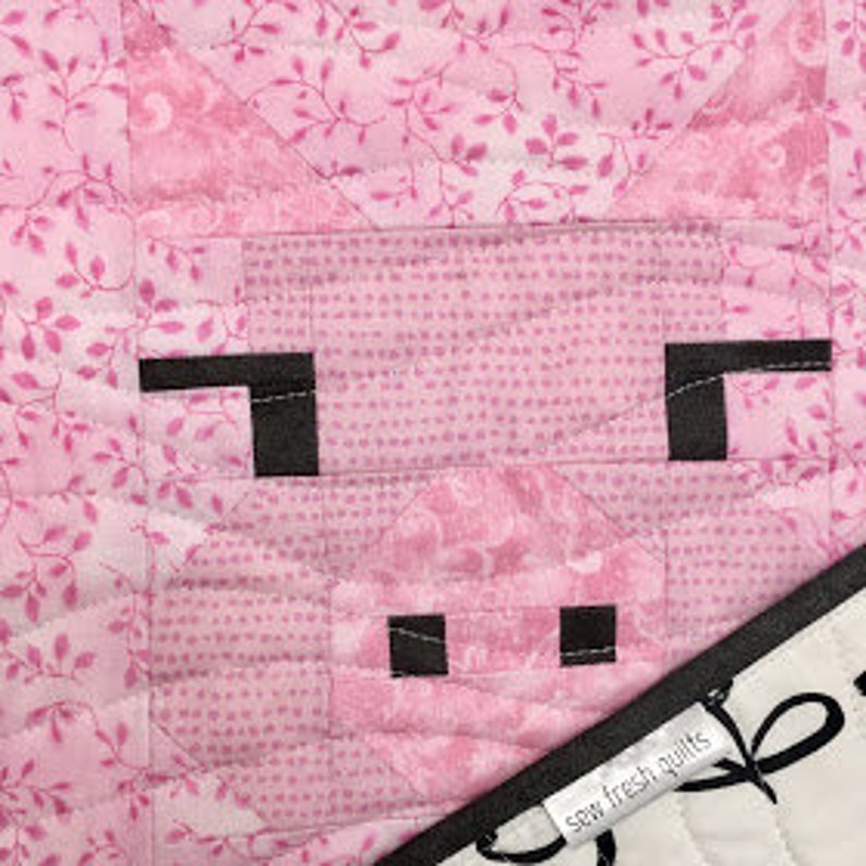 PHAT FARM quilt for sale nursery baby crib blue cow pig duck horse sheep modern handmade blanket bedding toddler boy girl gift ready to ship