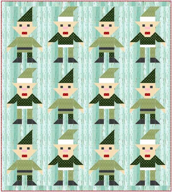 Elf on a Shelf Quilt Pattern PDF Instant Download modern Etsy
