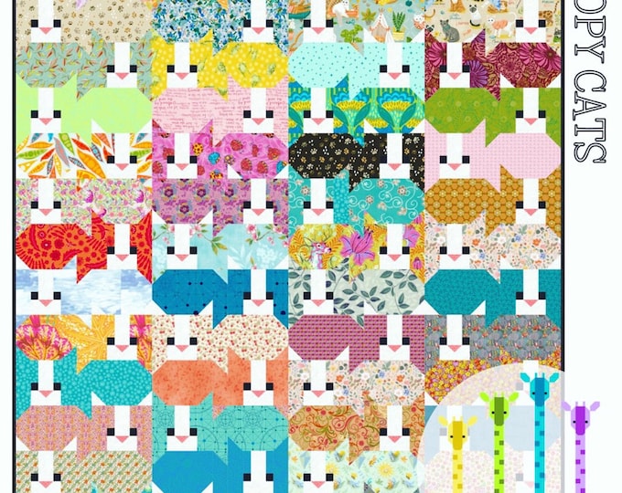 Pups in Cups Quilt Pattern PDF Instant Download Modern Patchwork ...