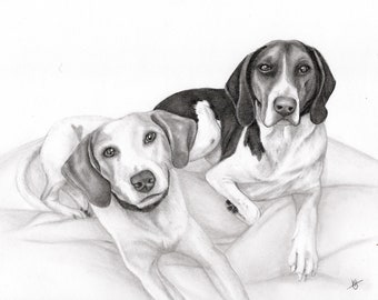 Custom Pet Portraits - Multiple Pets