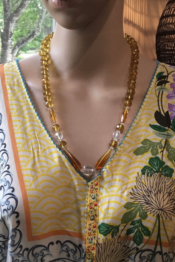 large antique topaz glass Gem