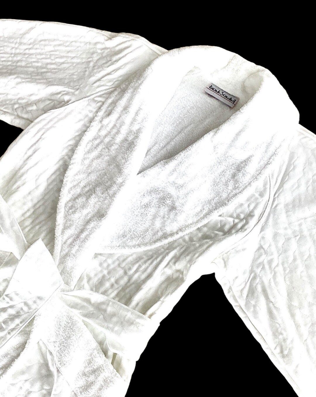 Long White Terry Cloth Robe-size Med/lg-vintage Upscale Fernando ...