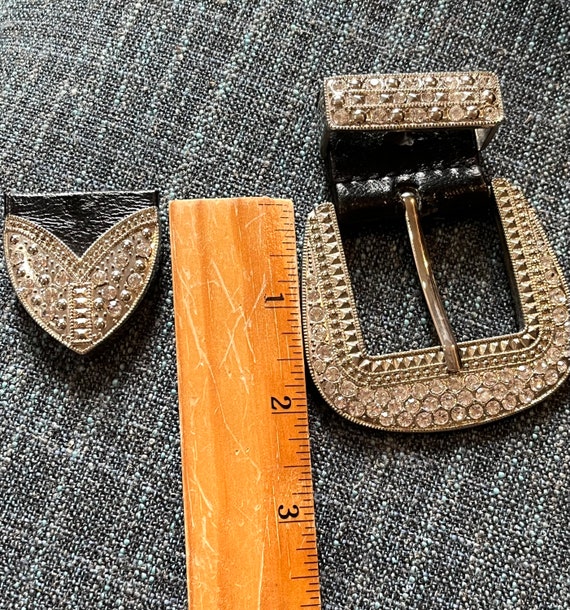 Southwestern Rhinestone Belt Buckle Ensemble-silver Tone  display picture 1