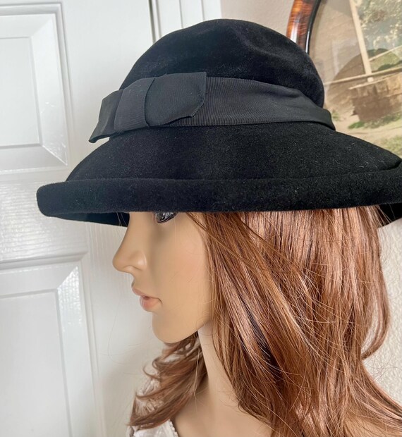 Vintage Black luxury hat s-l400.jpg main image 2