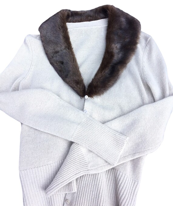Fur lined cardigan clearance ladies