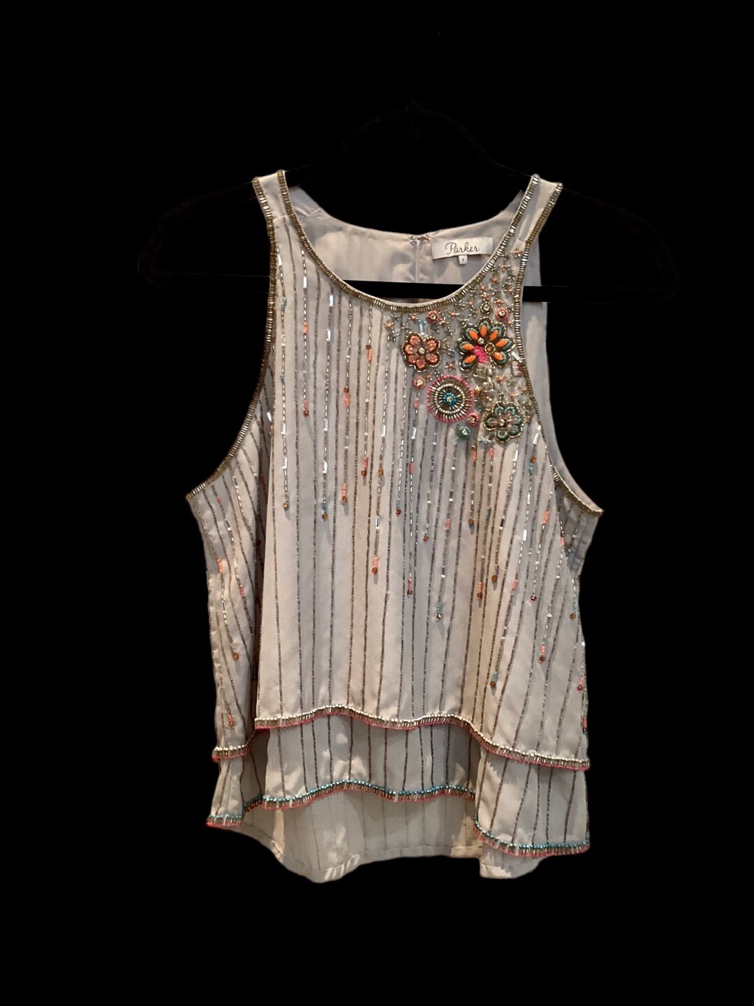 Silky Gemstone Halter Top - Medium
