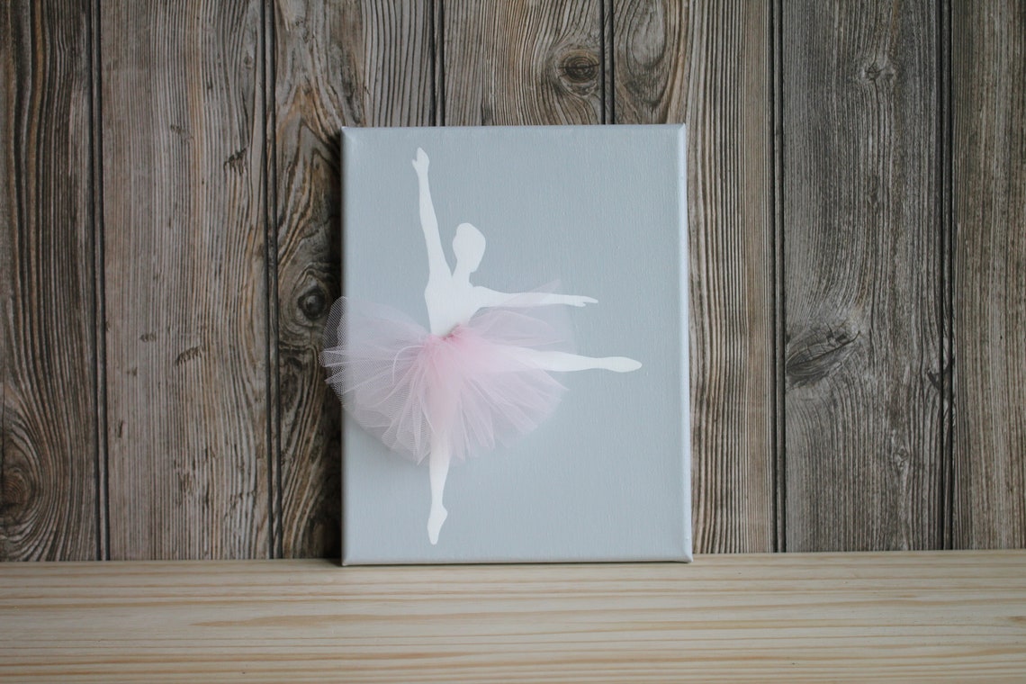 8x10 Pink Ballerina Nursery Pink Ballerina Painting Pink Etsy