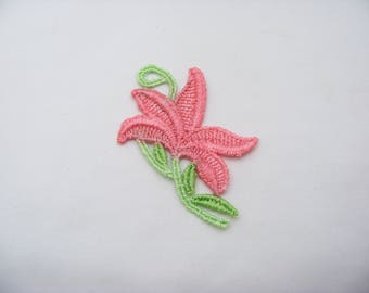 Orange Flower Applique 4973