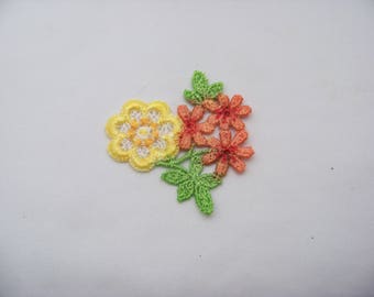 Yellow and Orange Flowers Applique 4968