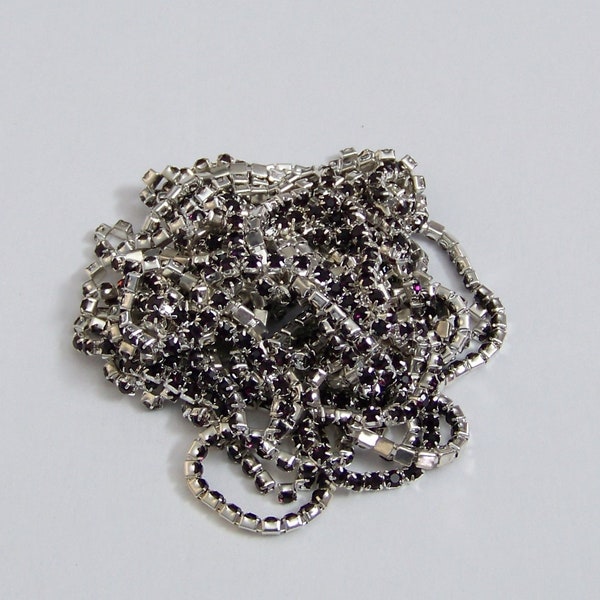 Amethyst 3mm Silver cup and chain 54900