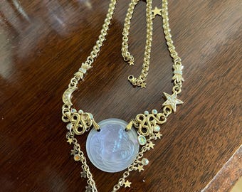 Vintage Kirks Folly Dream Angel  Necklace with original extender. PERFECT.