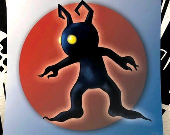 Original Kingdom Hearts, Heartless Digital Painting, painted by me directly