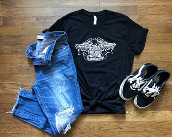 American Legend T-Shirt - Vintage Style - Motorcycle Enthusiast Tee - Unisex