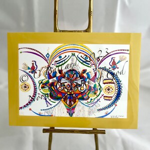 The Lion of Judah Collection from Noorah - Light of God 4&quot;X6&quot; multicolored photo print w/ gold magnetic & adhesive frame - minimalist art