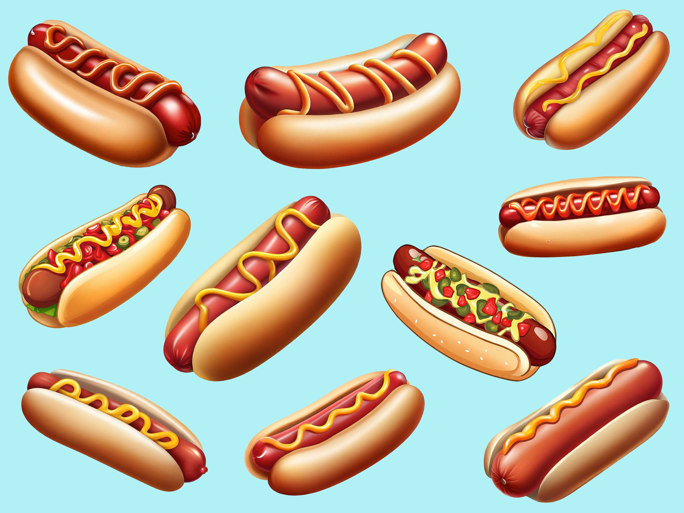 Hot Dog PNG Pack! Hot Dog PNG, Hot Dog SVG, Hot Dog Clipart, Hot Dog ...