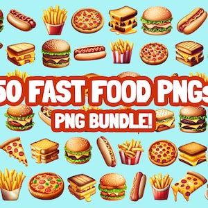 Pacchetto PNG Fast Food! PNG fast food, SVG fast food, clipart fast food, fast food, download fast food, illustrazione fast food, design fast food