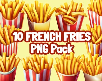 French Fry PNG pack! french fries, french fry illustrations, french fry drawings, french fries png, french fry png, fast food, fast food png