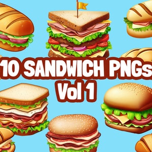 Sandwich PNG pack! Sandwich PNG, Sandwich SVG, Sandwich clipart, Sandwich, Sandwich download, Sandwich Illustration, Sandwich design