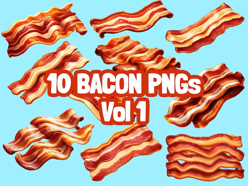 Bacon PNG Pack Bacon PNG, Bacon SVG, Bacon Clipart, Bacon, Bacon Download, Bacon Illustration