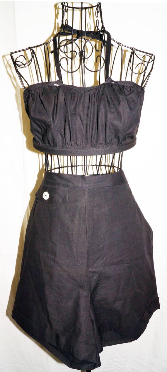 1940's Sun Suit Top and Shorts Sz 6 Vintage Pin U