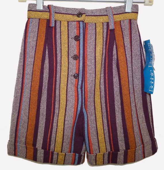 1960s Wool Shorts Sz XS Vintage Hot Pants