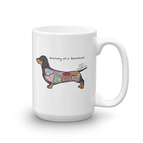 Anatomy of a Dachshund - Funny Dog Mug