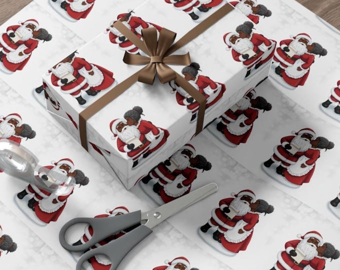 Festive Gift Wrap Papers, Holiday Wrapping Paper, Christmas Gift Wrap, Santa Design Gift Wrap, Cute Holiday Wrap, Party Supplies