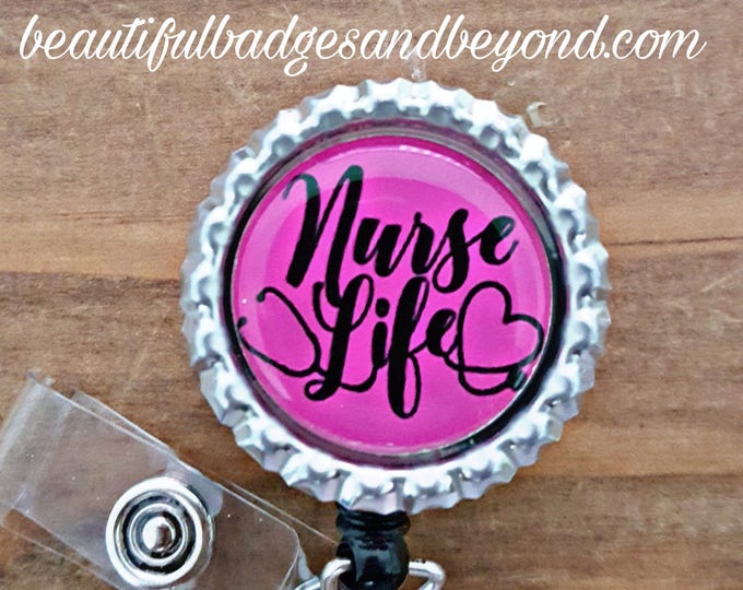 Nurse Life Retractable Badge Holder