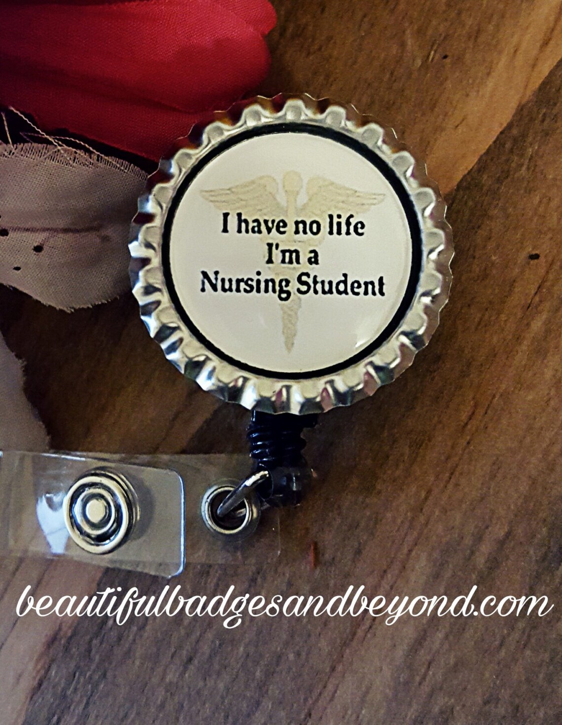 Nursing Student Retractable Badge Holder Etsy