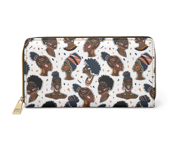 African American Zipper Wallet