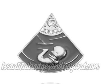 Sonography, baby in womb ultrasound pin broach